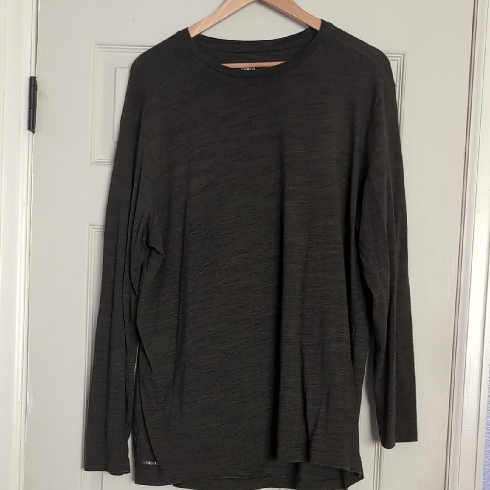 Athletic Works Dark Gray Long Sleeve Tee